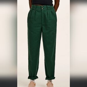 NWT Lucy & Yak Teal Denim High Waisted Trousers